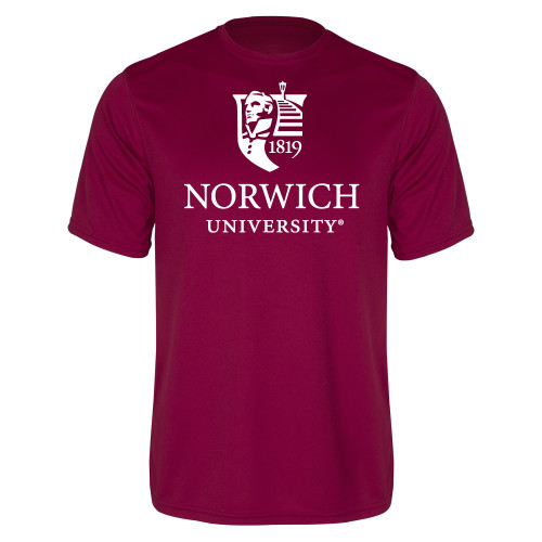 Maroon Performance Tee-University Mark