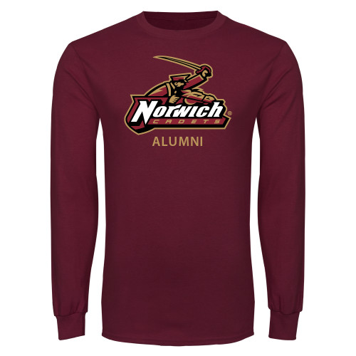 Maroon Long Sleeve T-Shirt-Alumni