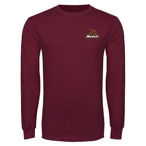 Maroon Long Sleeve T-Shirt-Primary Mark