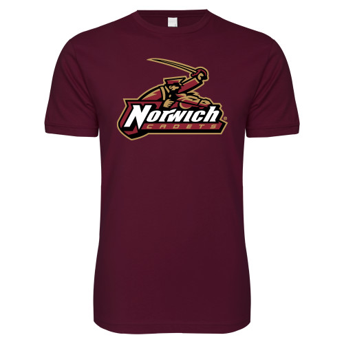 Next Level Maroon SoftStyle T Shirt-Primary Mark