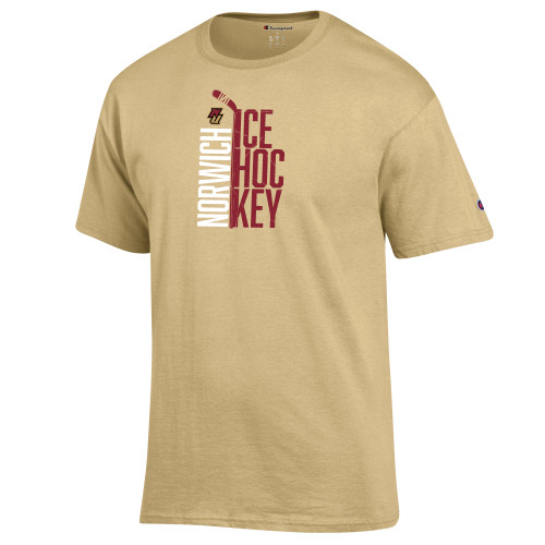 Champion Vegas Gold T Shirt-Stacked Ice Hockey