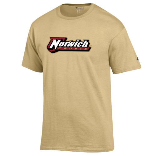 Champion Vegas Gold T Shirt-Norwich Wordmark