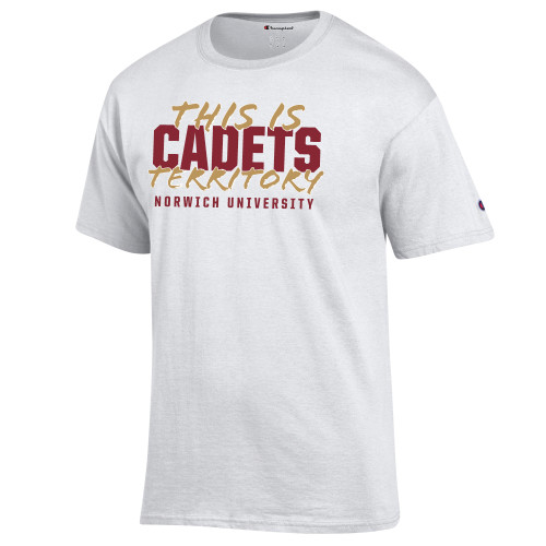 Champion White T Shirt-Norwich - This is Cadets Territory