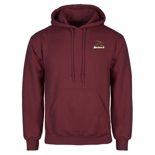 Maroon Fleece Hoodie-Primary Mark