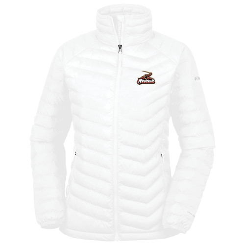 Columbia Womens White Powder Lite Jacket-Primary Mark