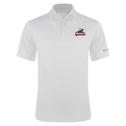 Columbia White Omni Wick Drive Polo-Primary Mark