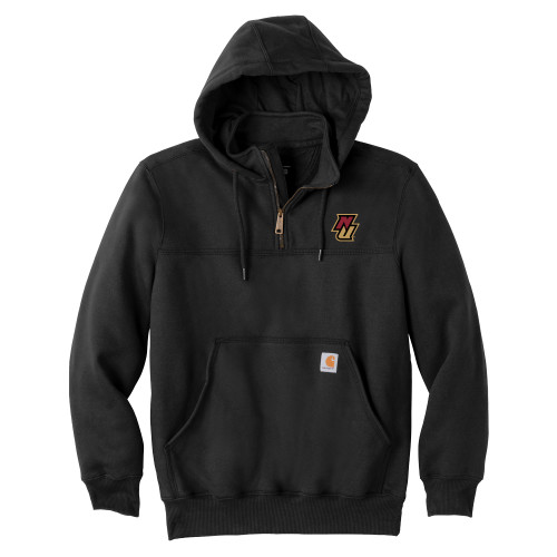  Carhartt Black Rain Defender Paxton Hooded Zip Sweatshirt - NU
