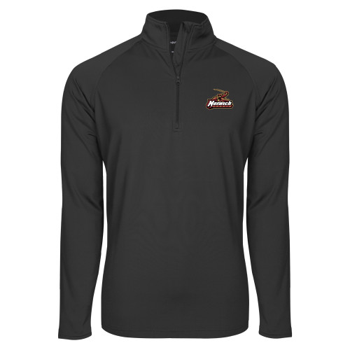 Sport Tek Charcoal Sport Wick Stretch 1/2 Zip Pullover-Primary Mark
