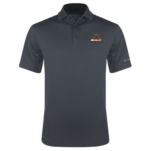 Columbia Charcoal Omni Wick Drive Polo-Primary Mark