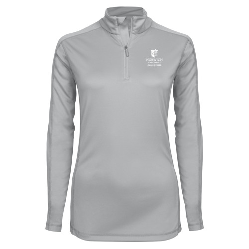 Syntrel Womens Platinum Interlock 1/4 Zip-Institutional logo with Class of 1981