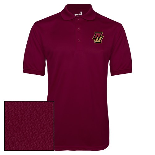 Maroon Dry Mesh Polo-NU