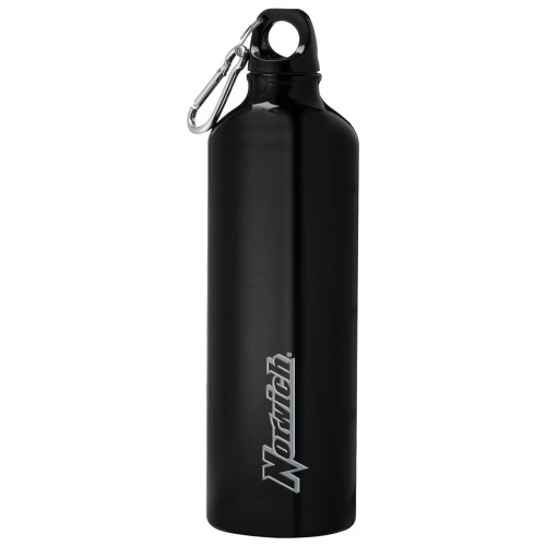 Venture Aluminum Black Bike Bottle 26oz-Norwich  Engraved