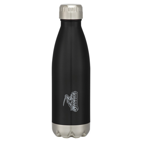Swig Stainless Steel Black Bottle 16oz-Primary Mark  Engraved