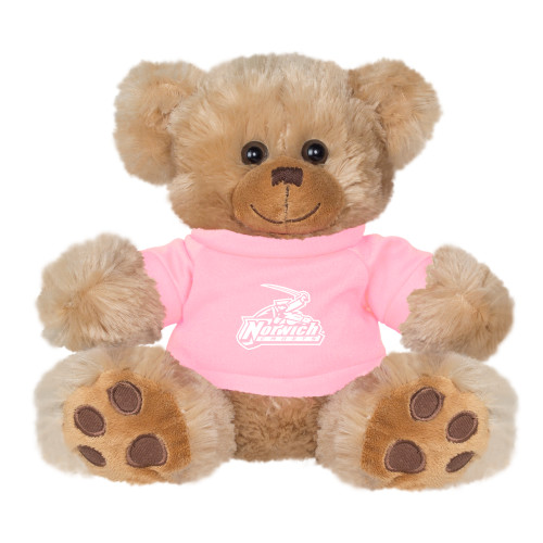 Plush Big Paw 8 1/2 inch Brown Bear w/Pink Shirt-Primary Mark