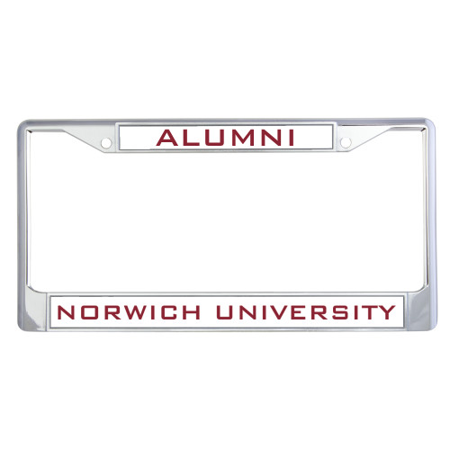 Alumni Metal License Plate Frame in Chrome-Alumni
