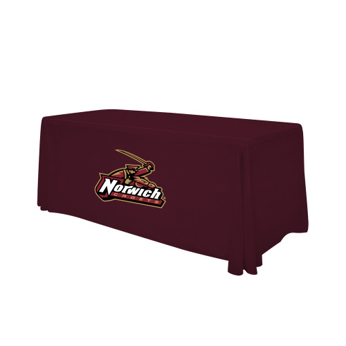 Maroon 6 foot Table Throw-Primary Mark