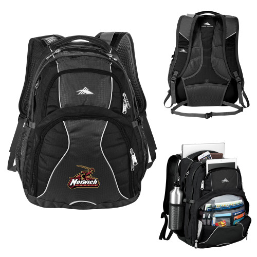 High Sierra Black Swerve Computer Backpack-Primary Mark