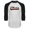Thumbnail image for  White/Black Raglan Baseball T Shirt