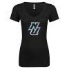 Thumbnail image for  Next Level Womens Black Ideal V Tee
