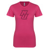 Thumbnail image for  Next Level Womens Fuchsia Boyfriend Tee