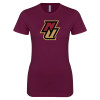 Thumbnail image for  Next Level Womens Maroon Boyfriend Tee