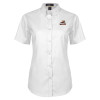 Thumbnail image for  Womens White Twill Button Up Short Sleeve