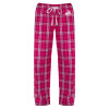Thumbnail image for  Womens Dark Fuchsia/White Flannel Pajama Pant