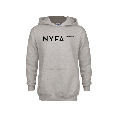  Youth Grey Fleece Hood - NYFA Florence Italy