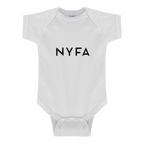  White Infant Onesie - NYFA Primary Mark