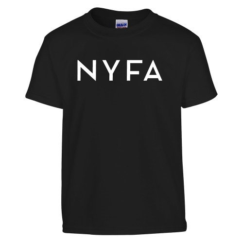  Youth Black T Shirt - NYFA Primary Mark