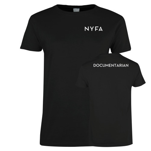  Womens Black Short Sleeve Tee - NYFA Documentarian