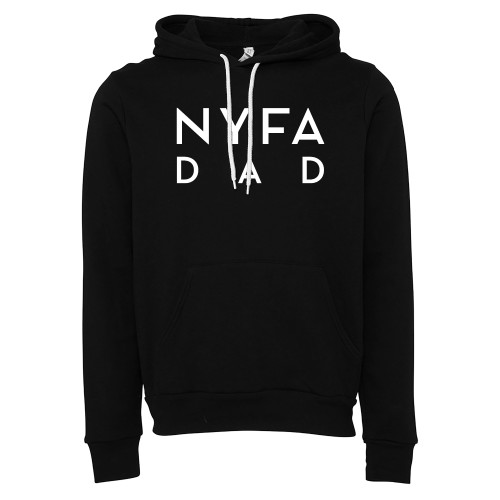  Bella + Canvas Black Fleece Hood - NYFA Dad