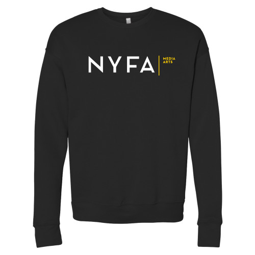  Bella + Canvas Black Fleece Crew - NYFA Media Arts