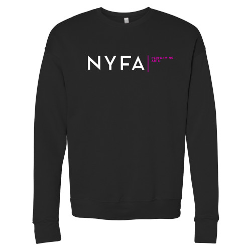  Bella + Canvas Black Fleece Crew - NYFA Performing Arts