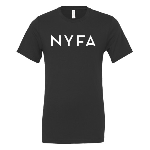  Bella + Canvas Black Jersey Cotton T Shirt - NYFA Primary Mark