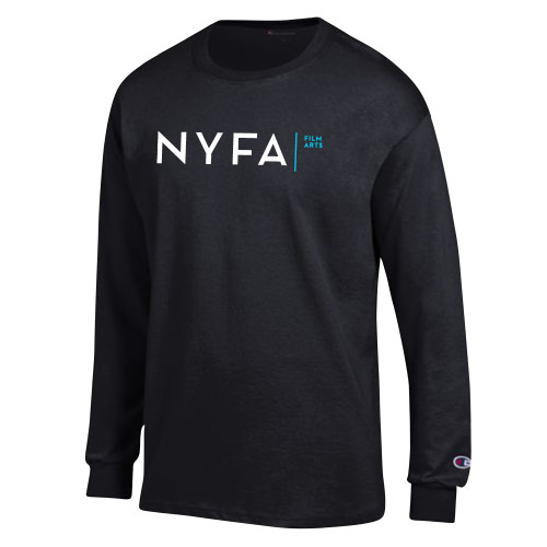  Champion Black Long Sleeve T Shirt - NYFA Film Arts