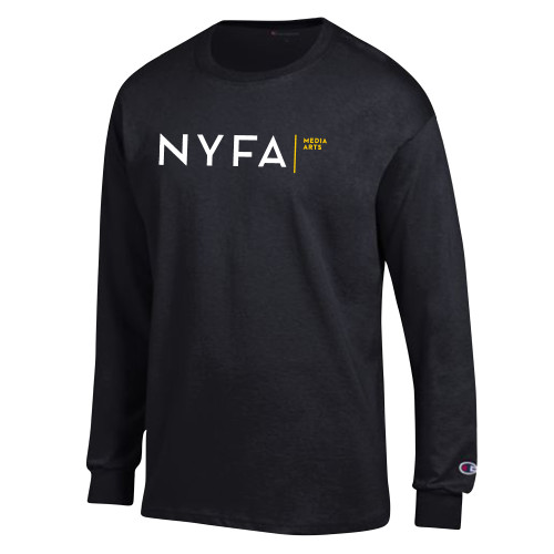  Champion Black Long Sleeve T Shirt - NYFA Media Arts