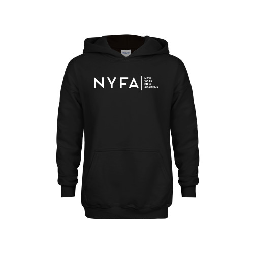  Youth Black Fleece Hoodie - NYFA Tagline