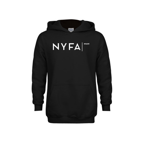  Youth Black Fleece Hoodie - NYFA Miami