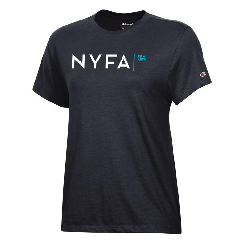  Champion Womens Black Core Short Sleeve Tee - NYFA Film Arts