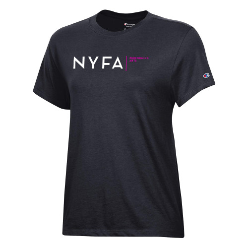  Champion Womens Black Core Short Sleeve Tee - NYFA Performing Arts