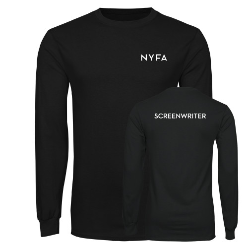  Black Long Sleeve T Shirt - NYFA Primary Mark