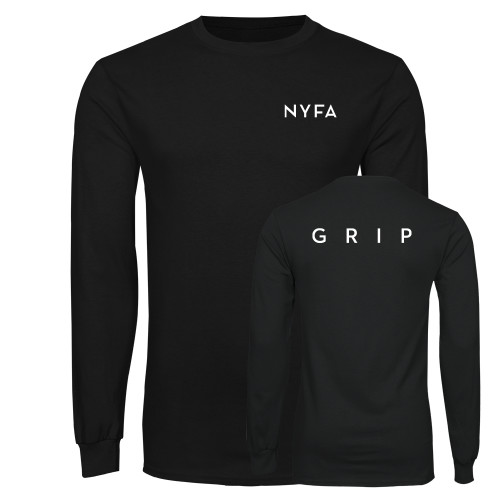  Black Long Sleeve T Shirt - NYFA Primary Mark