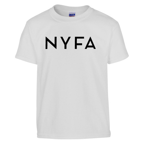  Youth White T Shirt - NYFA Primary Mark