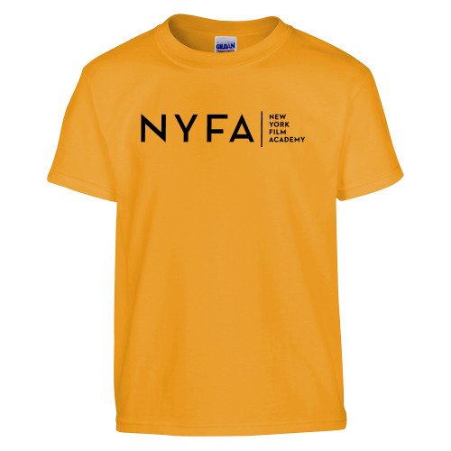  Youth Gold T Shirt - NYFA Tagline