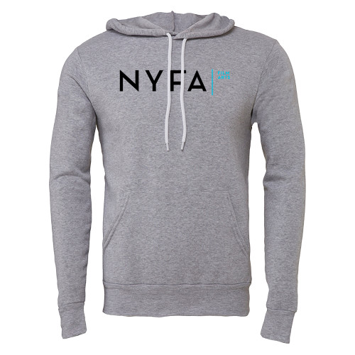  Bella + Canvas Heather Grey Fleece Hood - NYFA Film Arts