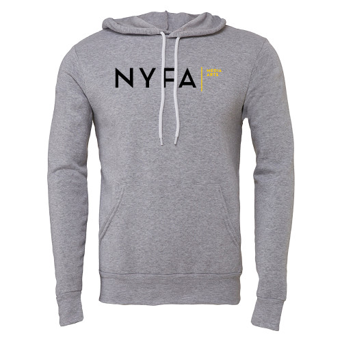  Bella + Canvas Heather Grey Fleece Hood - NYFA Media Arts