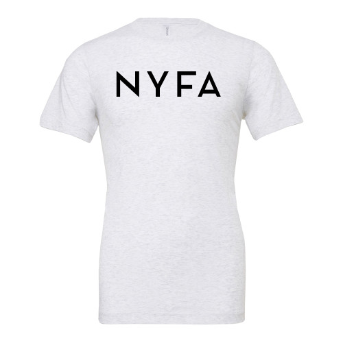  Bella + Canvas Ash Grey Jersey Cotton T Shirt - NYFA Primary Mark