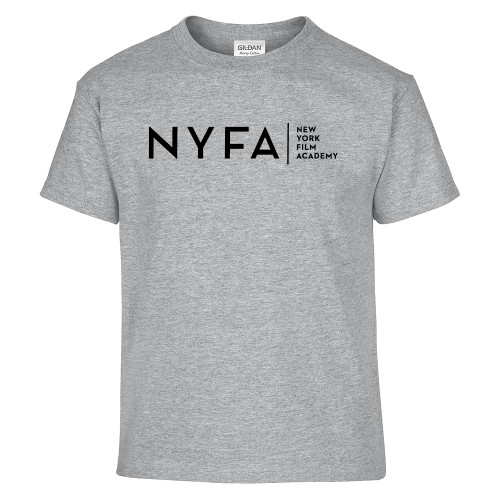  Youth Grey T Shirt - NYFA Tagline