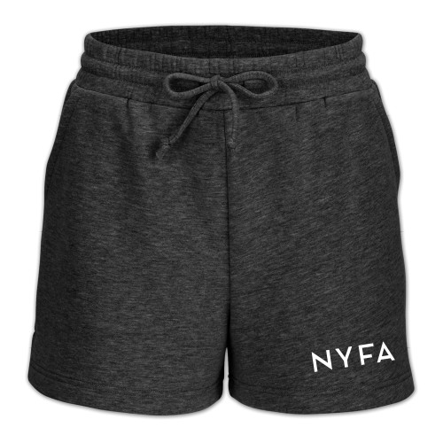  Boxercraft Womens Charcoal Heather Fleece Short - NYFA Primary Mark